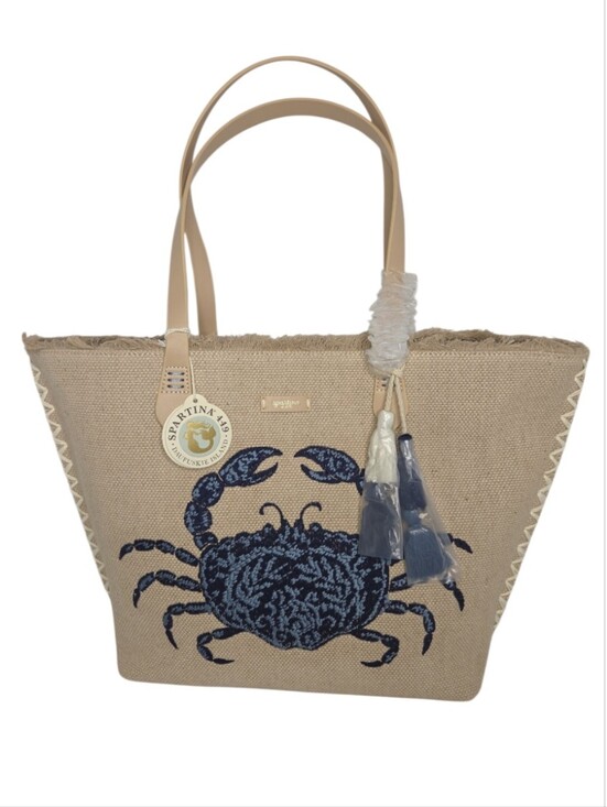 Spartina 449 Handbags - Spartina 449 Blue Crab Fiesta Tote NWT